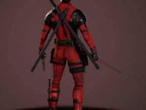 deadpool comix character Model 3D