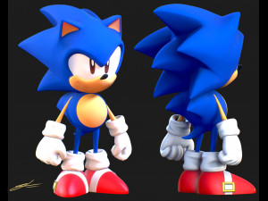 sonic the hedgehog 3Dモデル