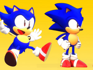 sonic the hedgehog 3Dモデル
