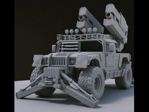 acv bulldog low poly Modelo 3D