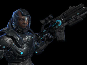 sci fi soldier 3D Model