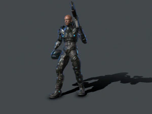 sci fi soldier 3D Model