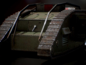 landship wwi heavy tank low-poly 3D 模型