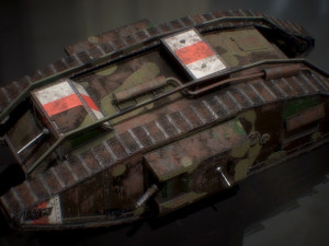landship wwi heavy tank low-poly 3D 模型