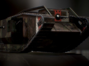 landship wwi heavy tank low-poly 3D 模型