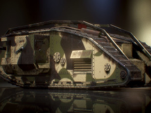 landship wwi heavy tank low-poly 3D 模型