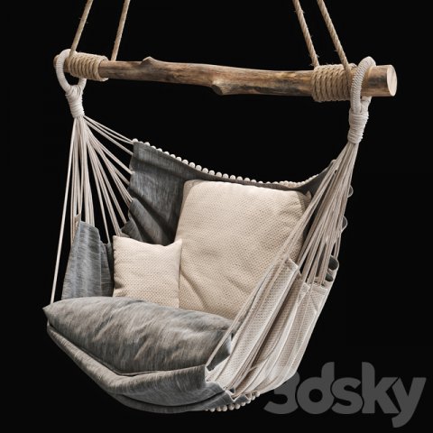 suspended chair 3D मॉडल .c4d .max .obj .3ds .fbx .stl .blend 