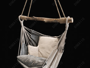 suspended chair 3D मॉडल