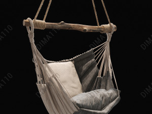 suspended chair 3D मॉडल