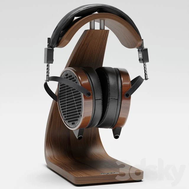 headphones audeze lcd-2 3D Model .c4d .max .obj .3ds .fbx .stl .blend
