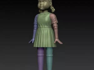 squid game doll 3D Model