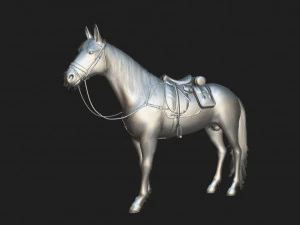 Caballo Horse Low-poly 3D Model