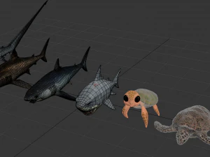 Peces de mar Modelo 3D