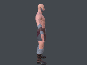 barbarian low poly 3D 模型