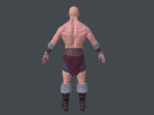 barbarian low poly 3D 模型
