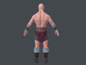 barbarian low poly 3D 模型