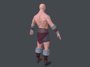 barbarian low poly 3D 模型