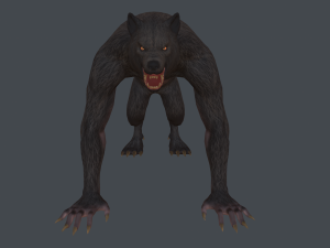 werewolf low poly 3D Model