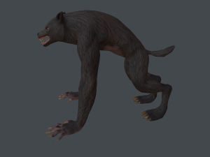 werewolf low poly 3D Model