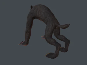 werewolf low poly 3D Model