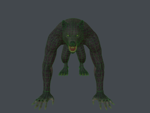 werewolf low poly 3D Model