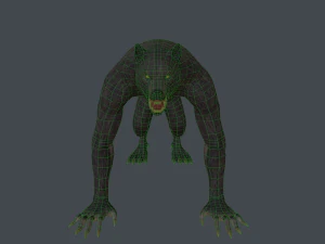 werewolf low poly 3D Model