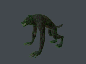 werewolf low poly 3D Model