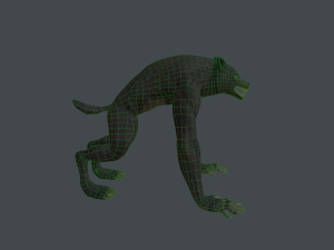 werewolf low poly 3D Model