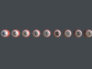 realtime eyes pack Modello 3D