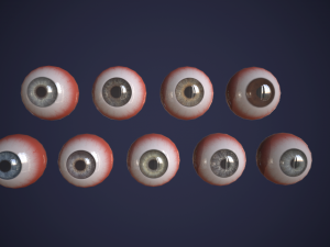 realtime eyes pack 3D-Modell