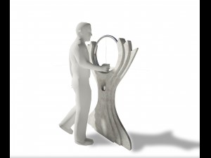 elven drinking fountain v-ray Modelo 3D