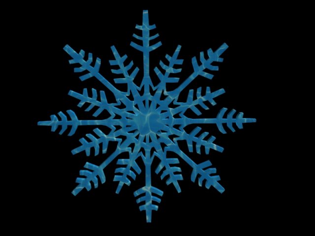 snowflake 3D Model .c4d .max .obj .3ds .fbx .stl .blend 