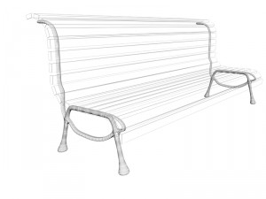 bench 3D 模型