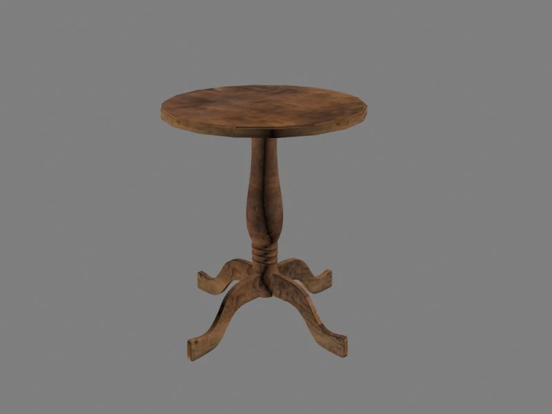 round table 3D Model .c4d .max .obj .3ds .fbx .stl .blend 