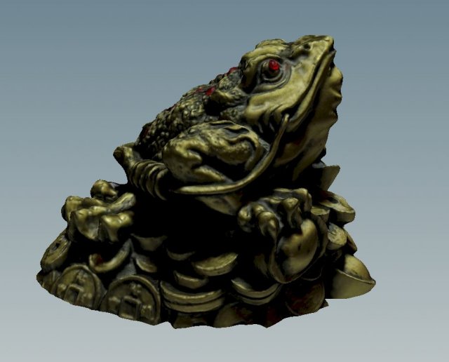 money toad 3D Model .c4d .max .obj .3ds .fbx .stl .blend 