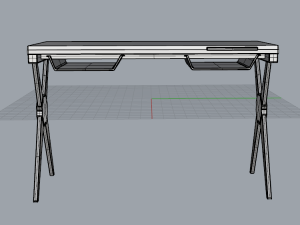 x-desk 3D Model