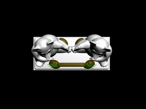 panda stand phone 3D-Druckmodell