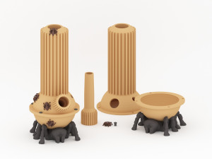 spider bong for 3d printing 3D 打印模型