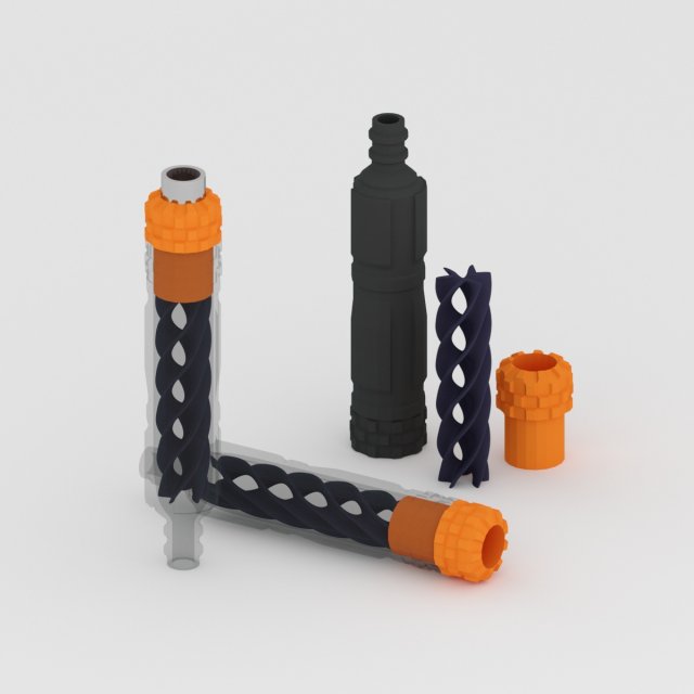 smoking pipe for 3d printing Modello di stampa 3D .c4d .max .obj .3ds .fbx .stl .blend 