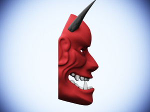 devil mask hannya Modelo de Impressão 3D