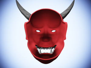 devil mask hannya Modelo de Impressão 3D