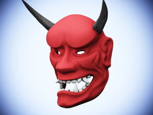 devil mask hannya Modelo de Impressão 3D