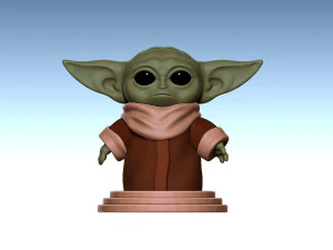 mandalorian baby yoda 3D Print Model