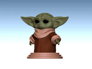 mandalorian baby yoda 3D Print Model