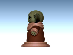 mandalorian baby yoda 3D Print Model