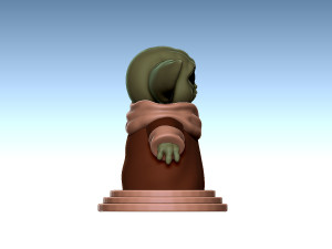 mandalorian baby yoda 3D Print Model