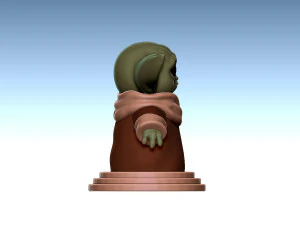 mandalorian baby yoda 3D Print Model