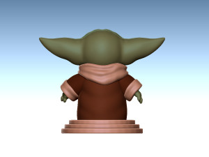 mandalorian baby yoda 3D Print Model