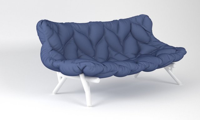 sofa foliage kartell 3Dモデル .c4d .max .obj .3ds .fbx .stl .blend