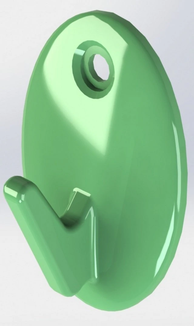 hook wall 3D Print Model .c4d .max .obj .3ds .fbx .stl .blend 
